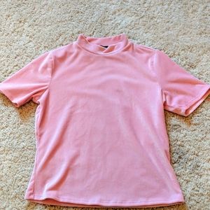 Pink high neck top